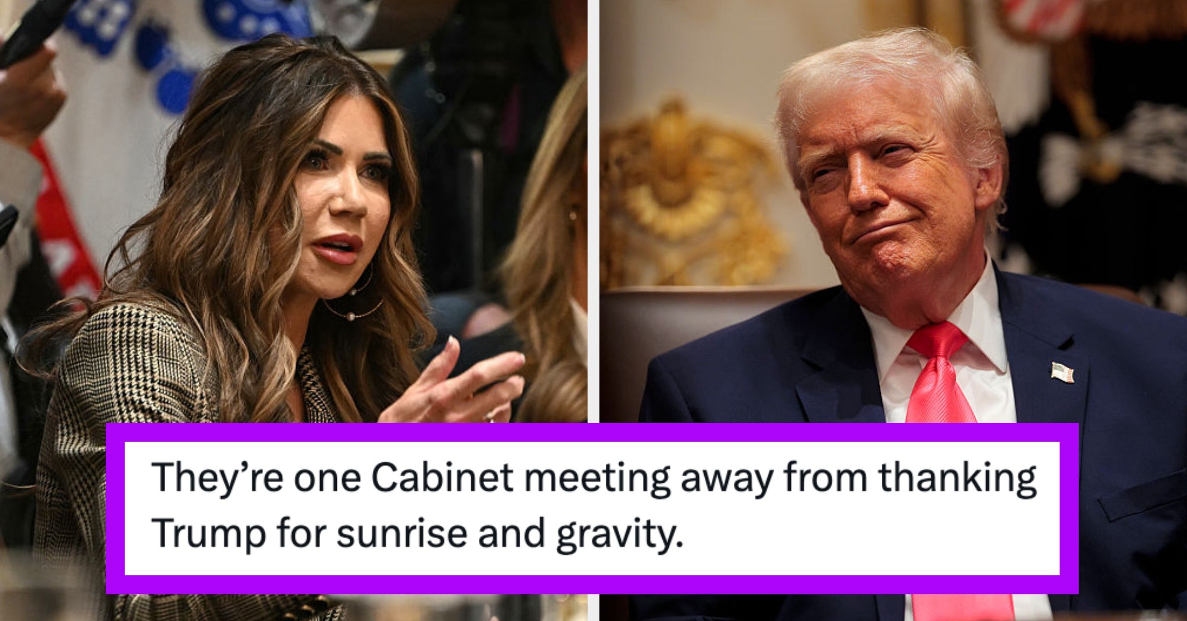 "This Is An SNL Skit Right?": People Are Questioning Reality After Kristi Noem Said Donald Trump "Kept The Hurricanes Away"