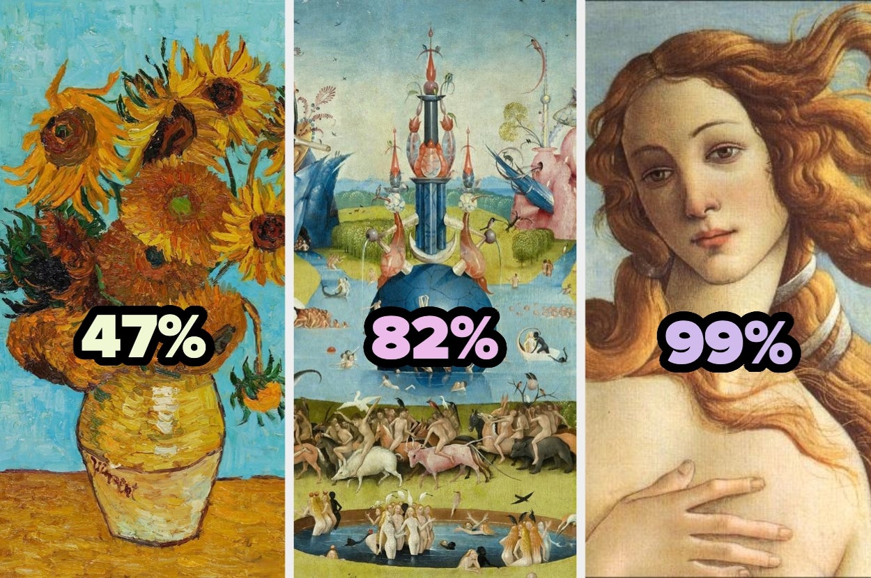 Escoge entre un montón de obras de arte y te diré tu porcentaje de artista
