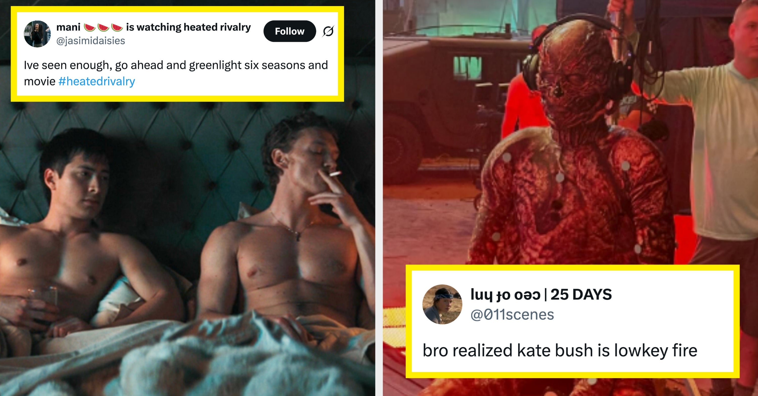 Here's Why You Need To Watch "Heated Rivalry," Plus A Roundup Of The Best "Stranger Things" Reactions