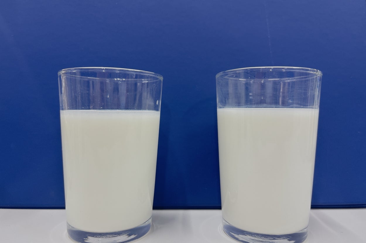 2つの白い液体 / 農林水産省のXアカウント（@MAFF_JAPAN）より