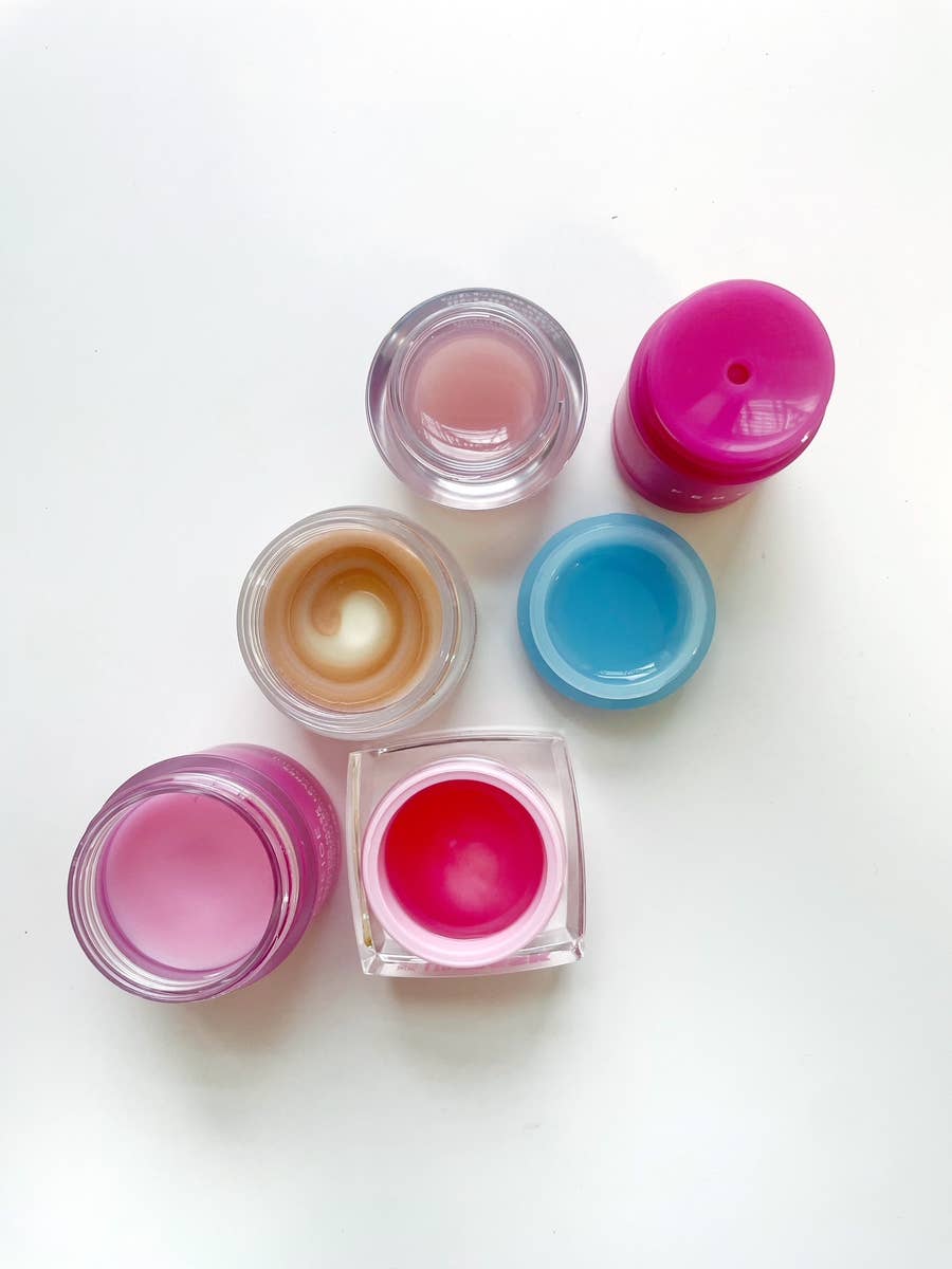 petroleum jelly lip mask vs gloss-like lip mask vs gel lip mask, texture comparison of lip sleeping masks
