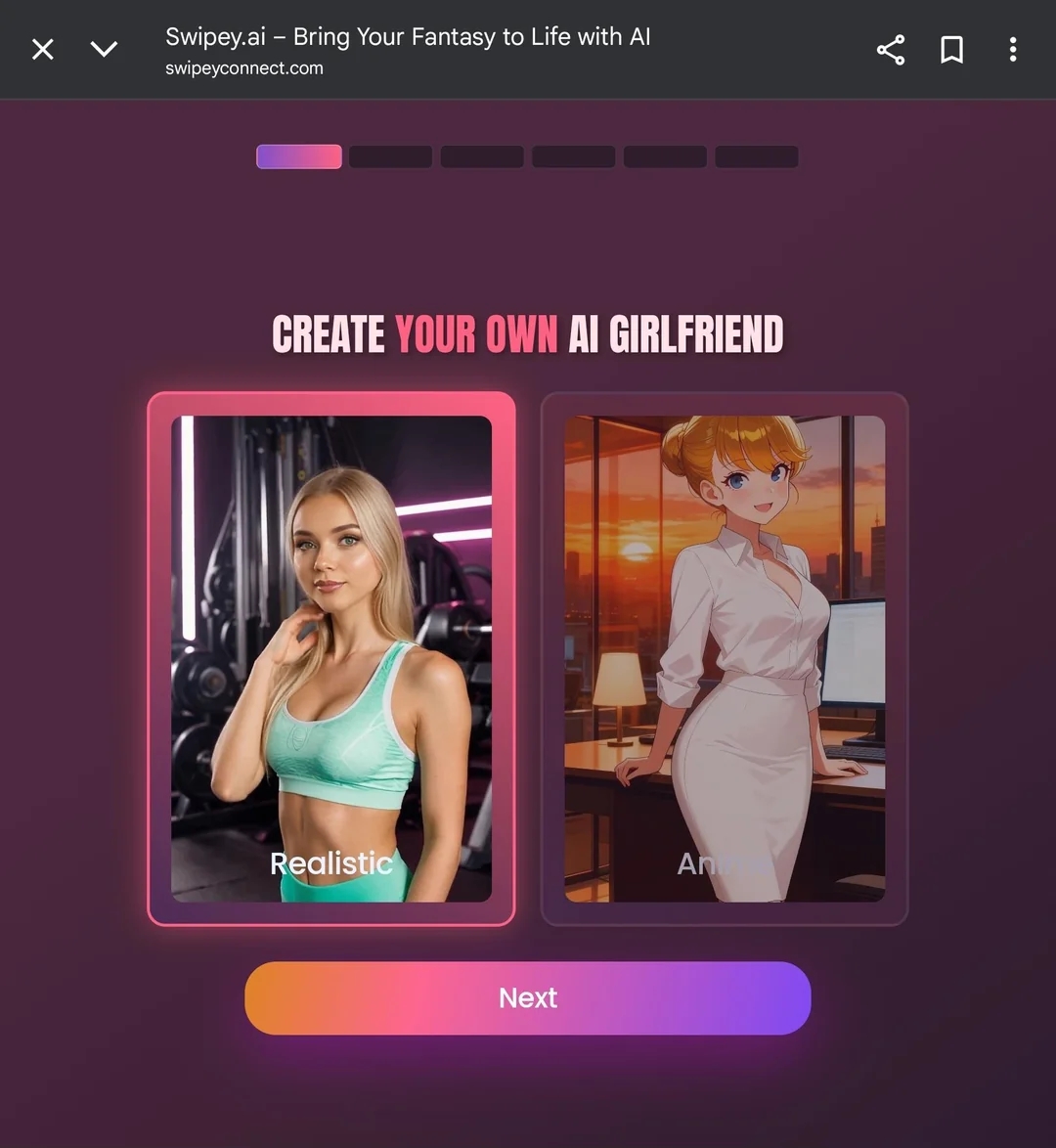 a pistillate astatine the gym labeled "Realistic" and an anime quality labeled "Anime."