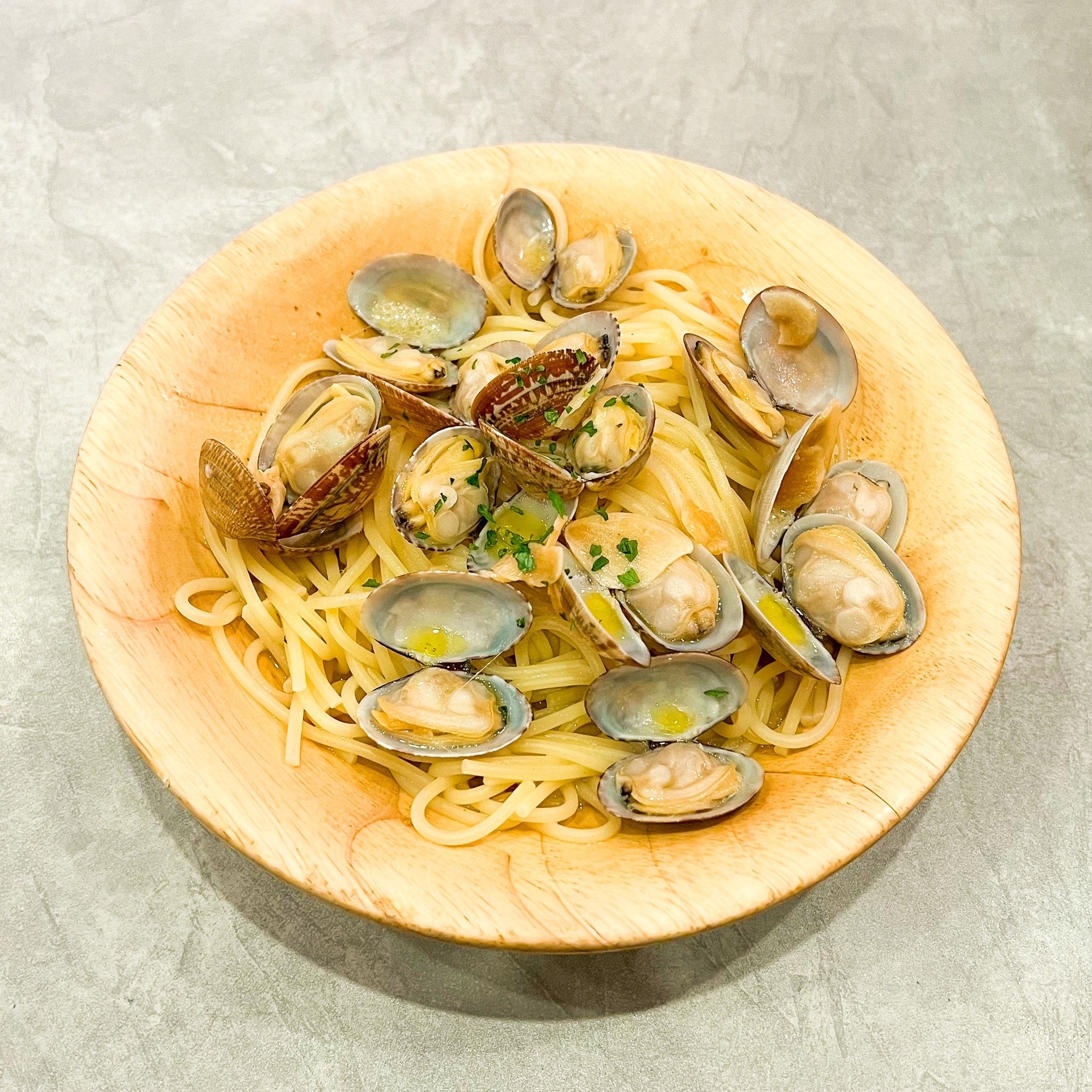 サイゼリヤ「スープ入り塩味ボンゴレ」