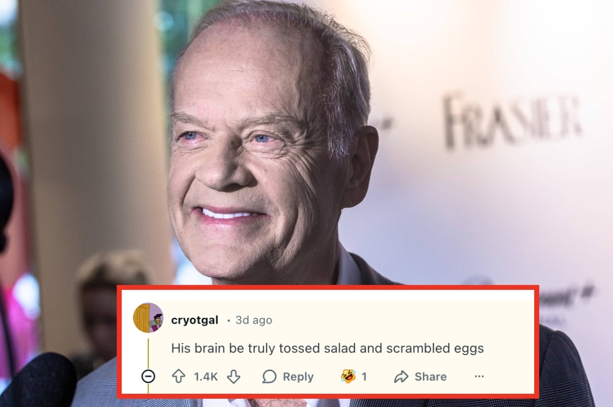Kelsey Grammer Is Getting Dragged By His Former Co-Star For His Weird Trump Comment