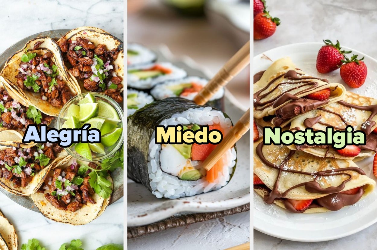 Escoge una cena por cada día de la semana y te diré cuál es tu emoción dominante