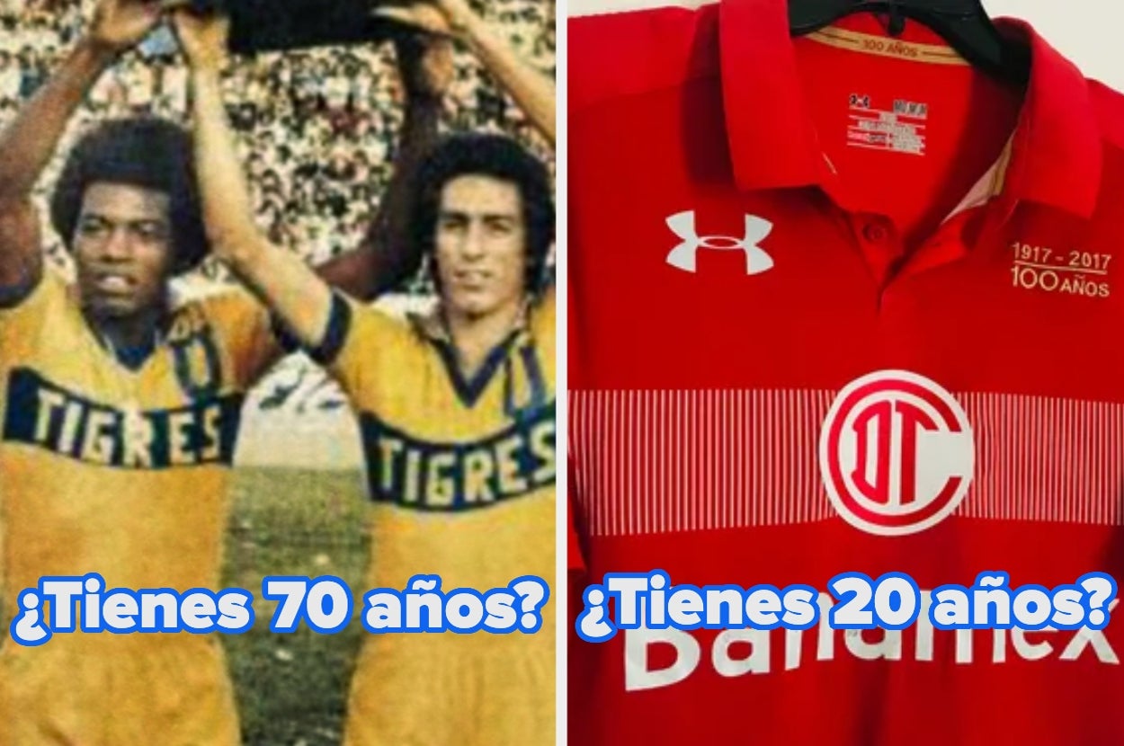 Elige los mejores jerseys de Toluca vs Tigres y te diremos cuál es tu edad mental