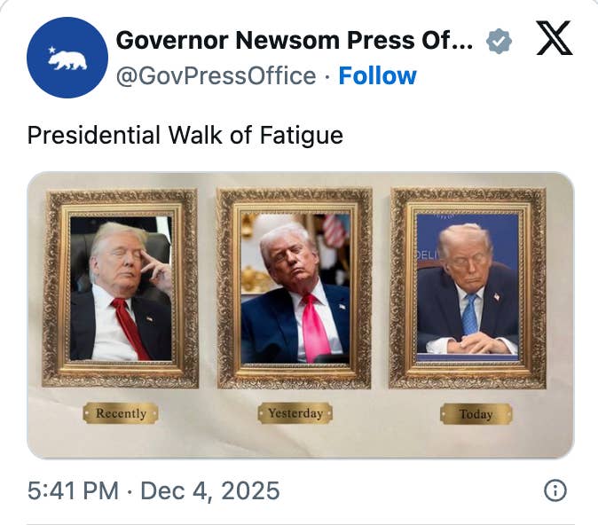 Photo shows 3  framed pictures of the aforesaid  antheral   gradually appearing much  tired, labeled "Recently," "Yesterday," and "Today."