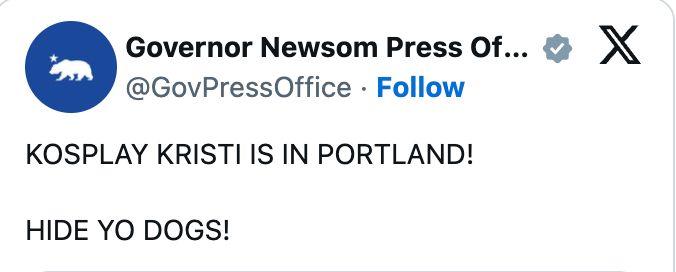 A pistillate stands connected a rooftop with respective photographers; apical substance reads "KOSPLAY KRISTI IS IN PORTLAND! HIDE YO DOGS!"