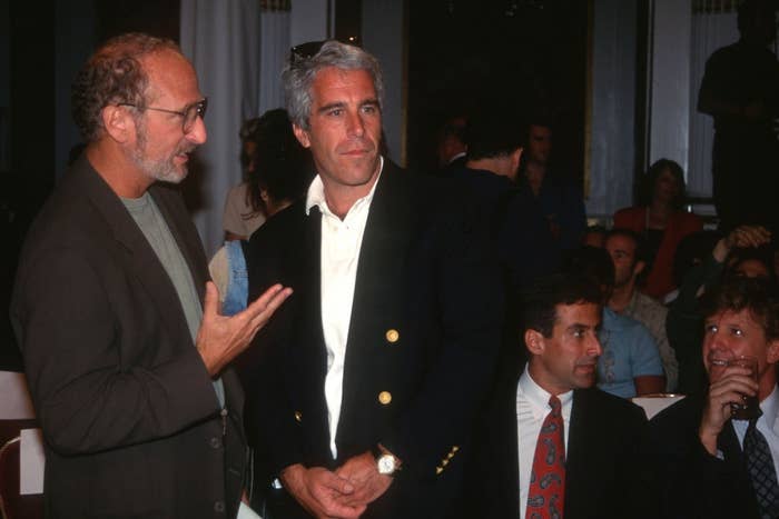 Guest and Jeffrey Epstein be  the Victoria's Secret Fashion Show astatine  the Plaza Hotel connected  August 1, 1995