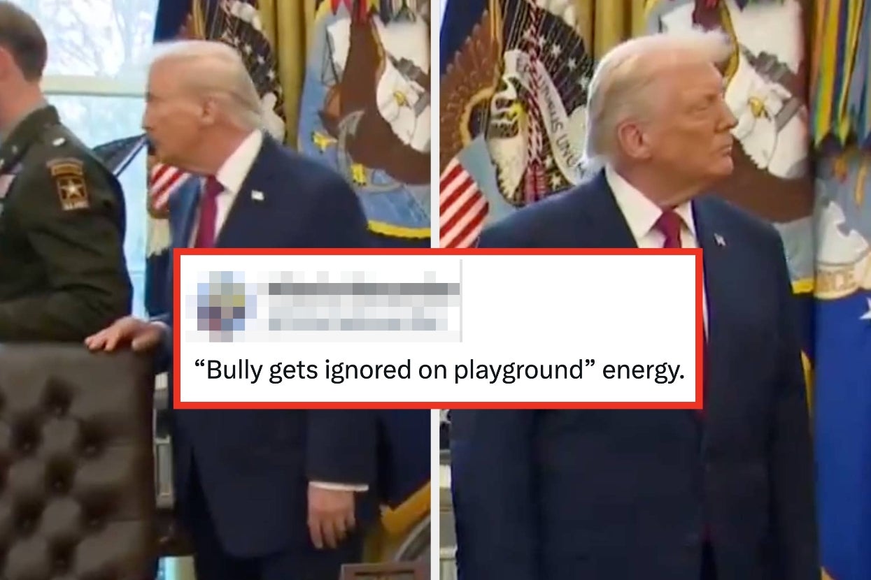 This Video Of Trump Is Going Viral Because It Looks Like "Nobody Wants To Talk To Him"