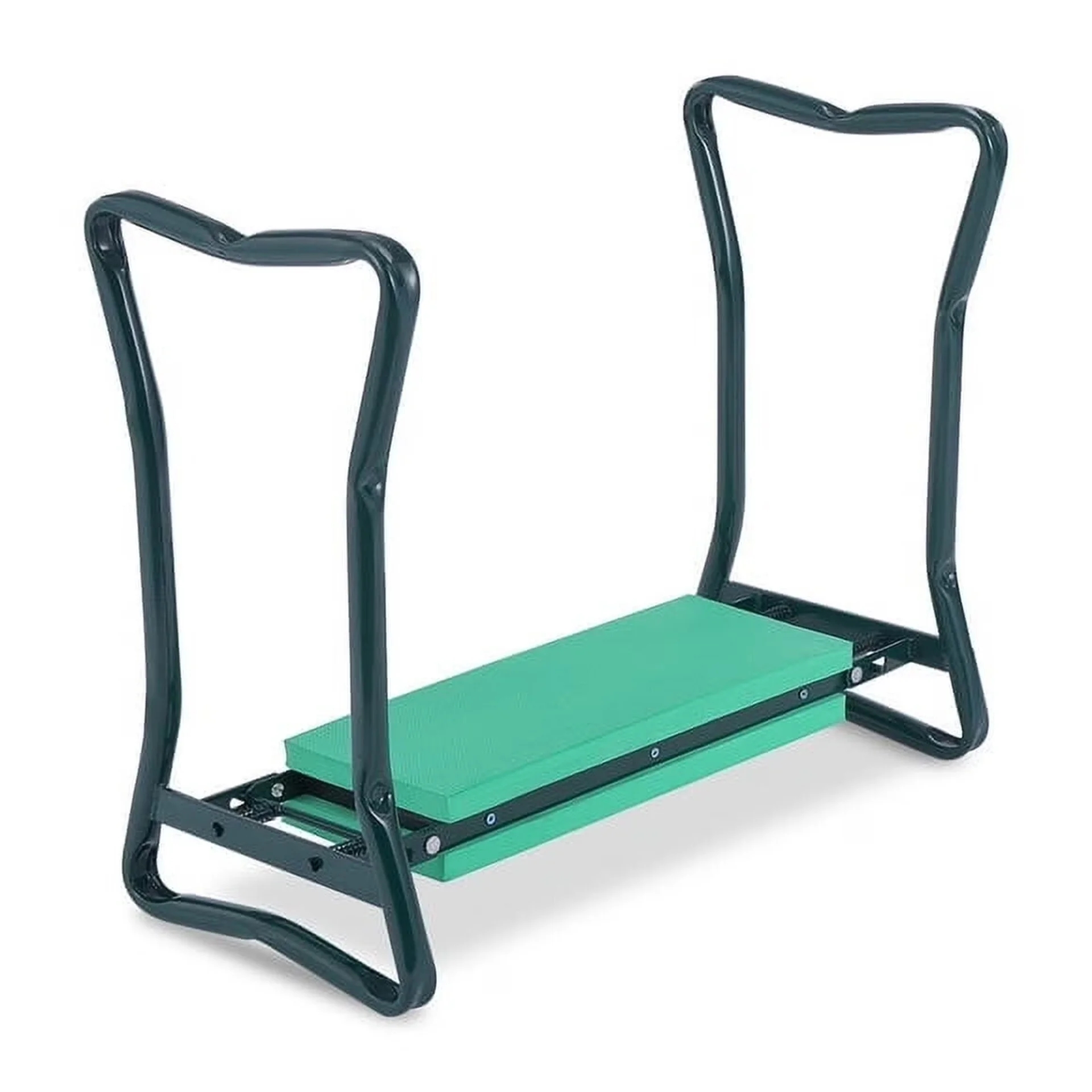Garden kneeler and spot with sturdy handles and a greenish cushioned aboveground for comfortableness portion gardening
