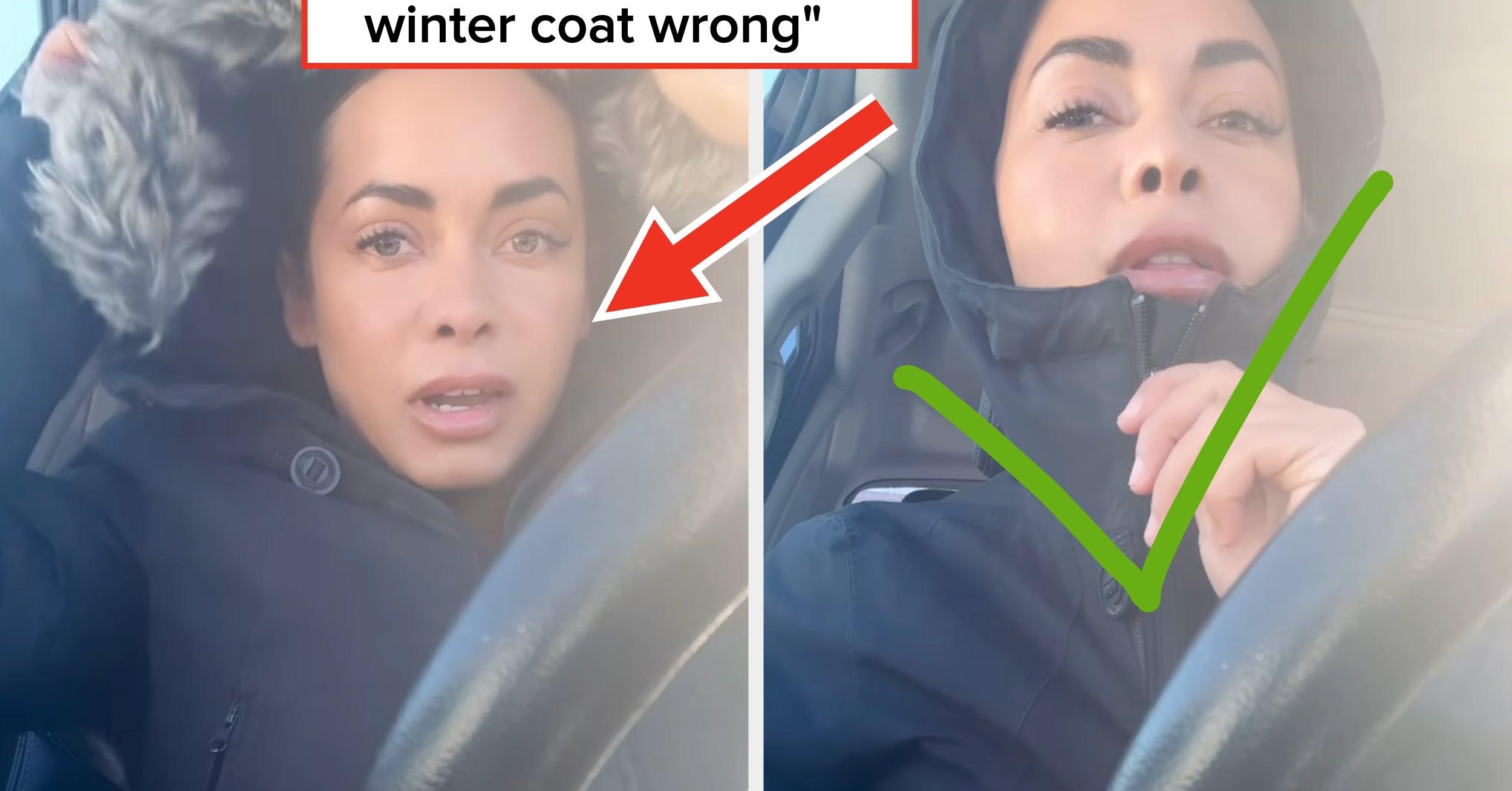 This Woman Is Going Viral For Exposing The Truth About How To Wear Fur Hoods, And I Feel So Dumb For Not Knowing This