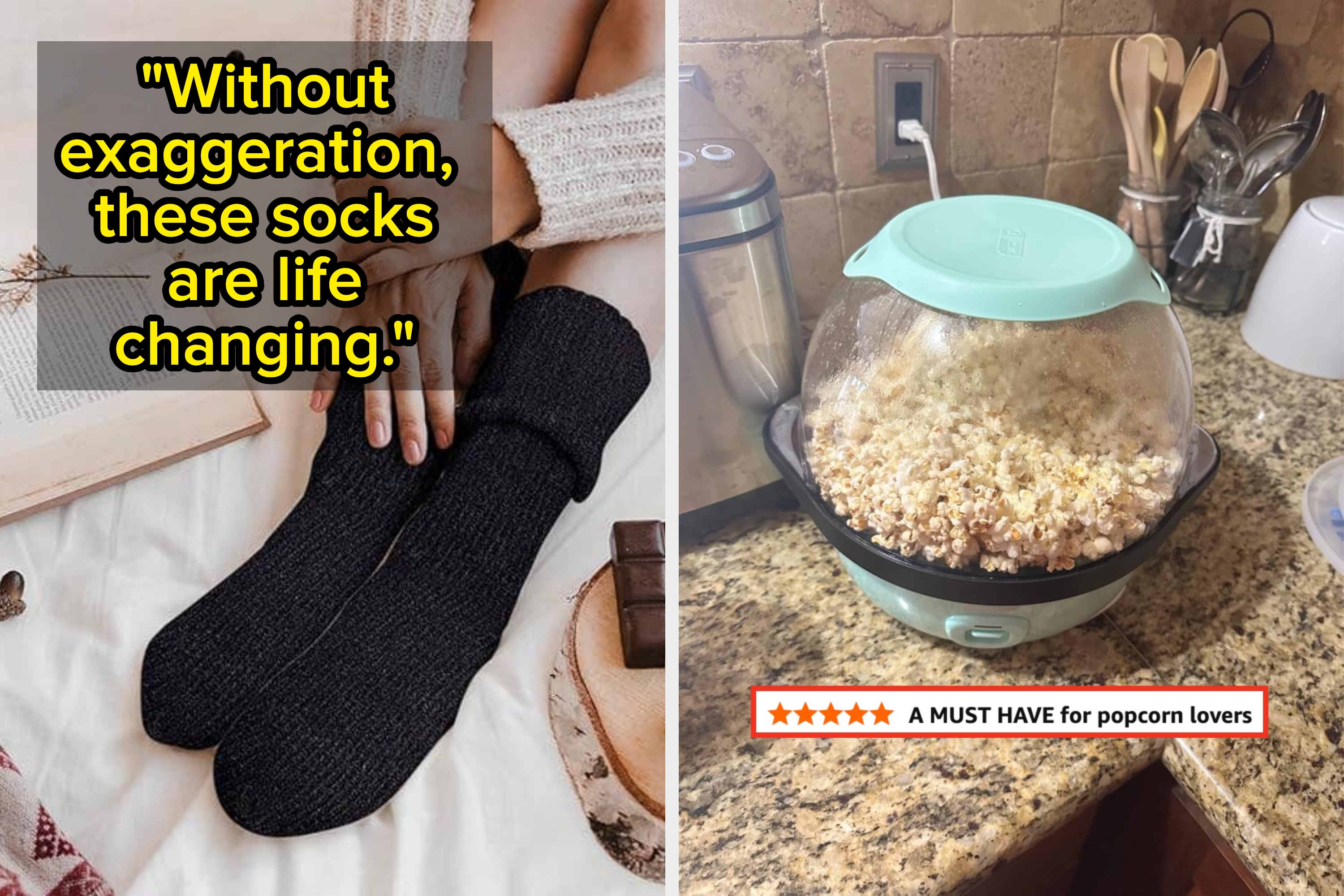 the socks in grey and black, grey, and white plaid