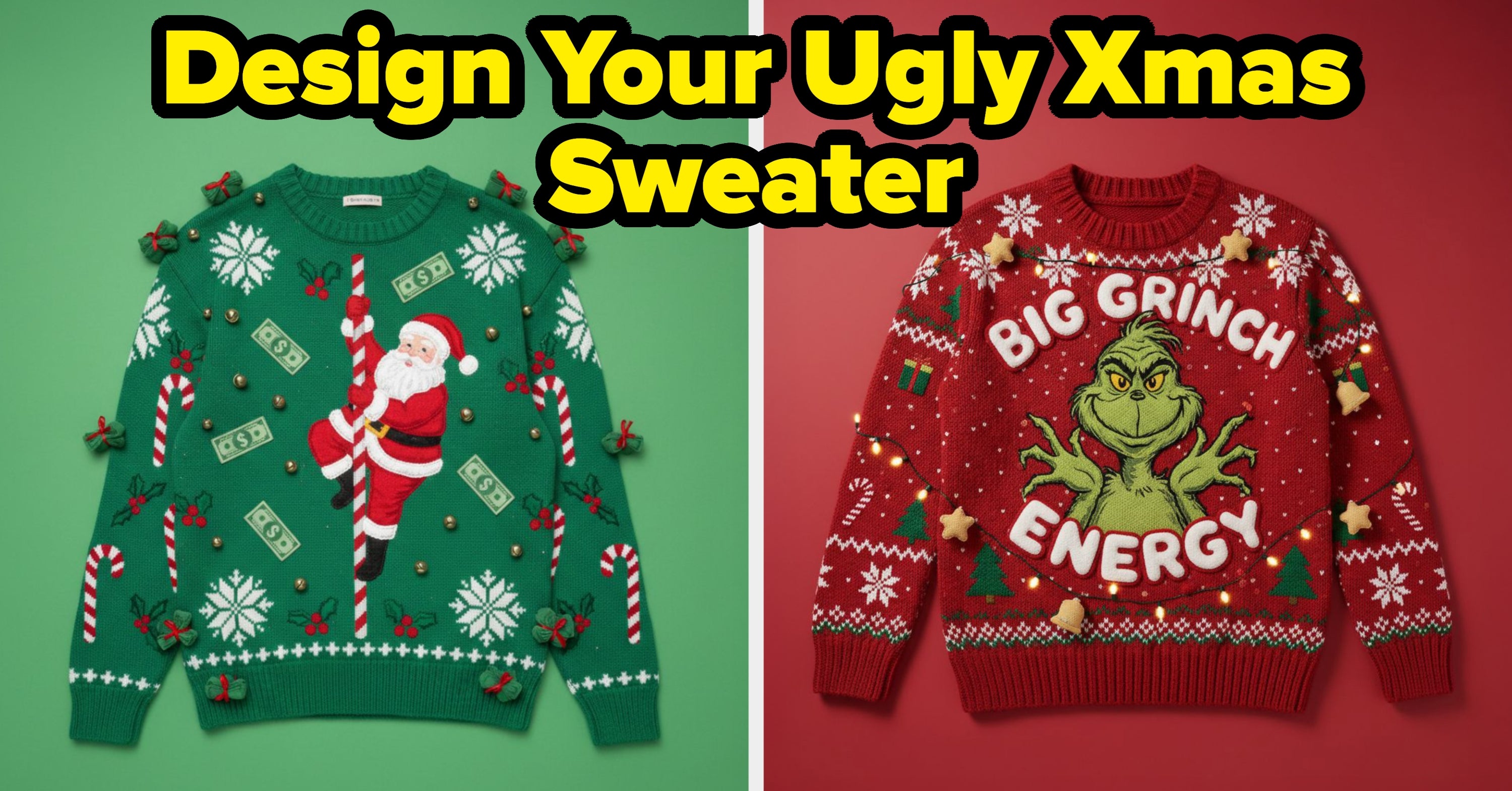 I Made The Ugliest Christmas Sweater Possible, And I’m Not Sorry