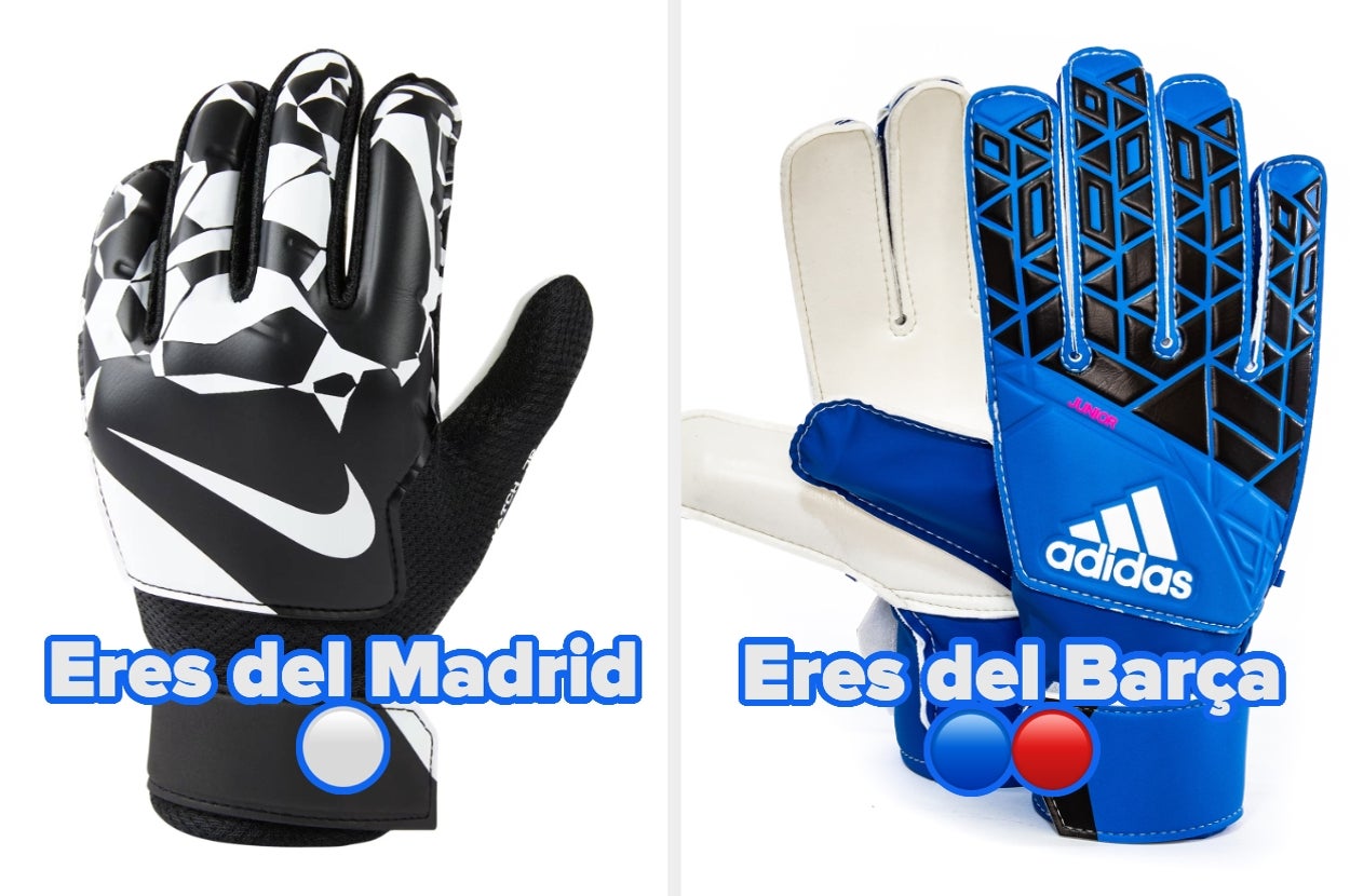 Elige entre un montón de guantes de portero y te diré si eres del Barcelona o del Real Madrid