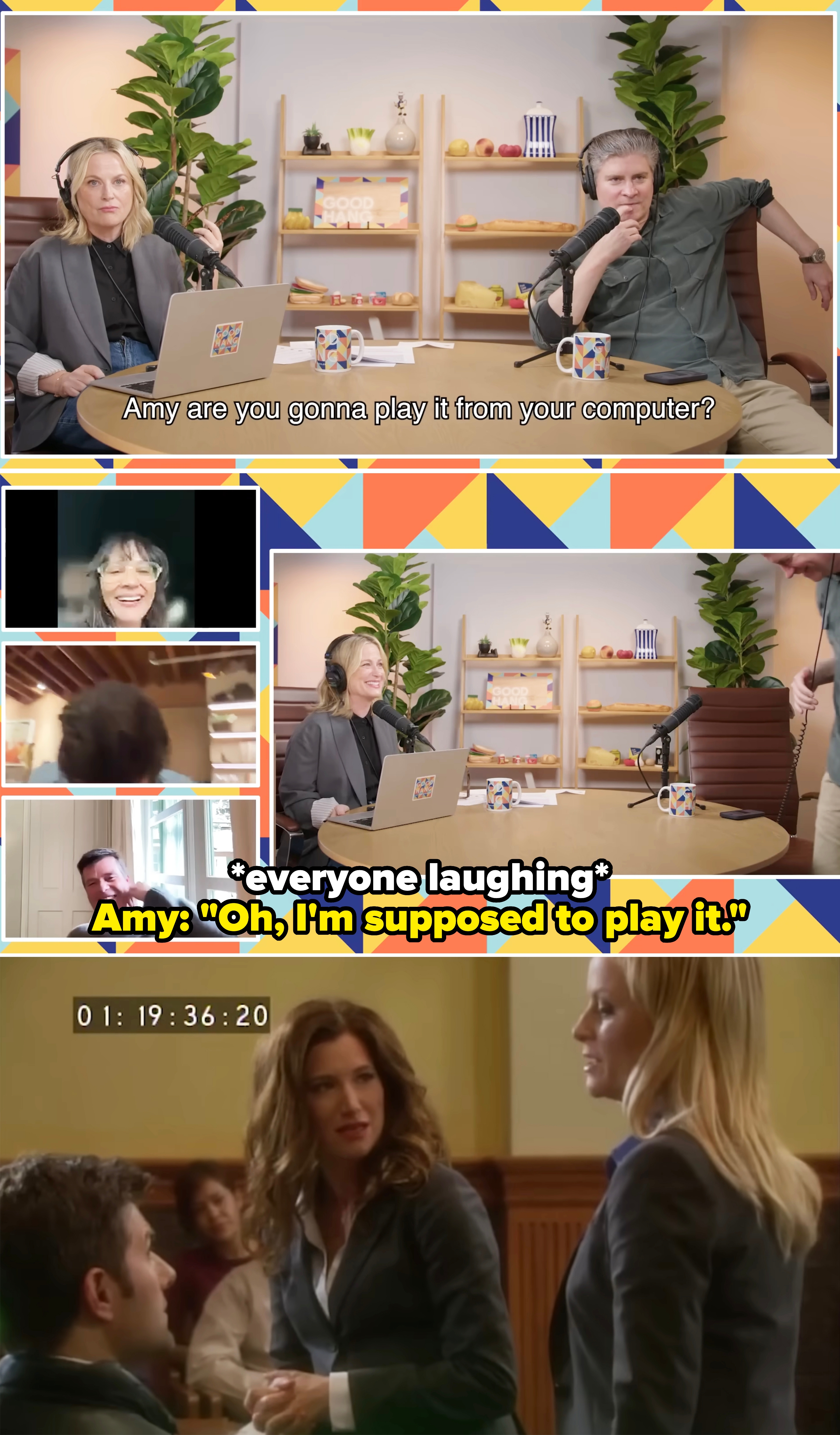  radical   signaling  a podcast, a video call, idiosyncratic    dancing, and a courtroom play  with 2  women talking