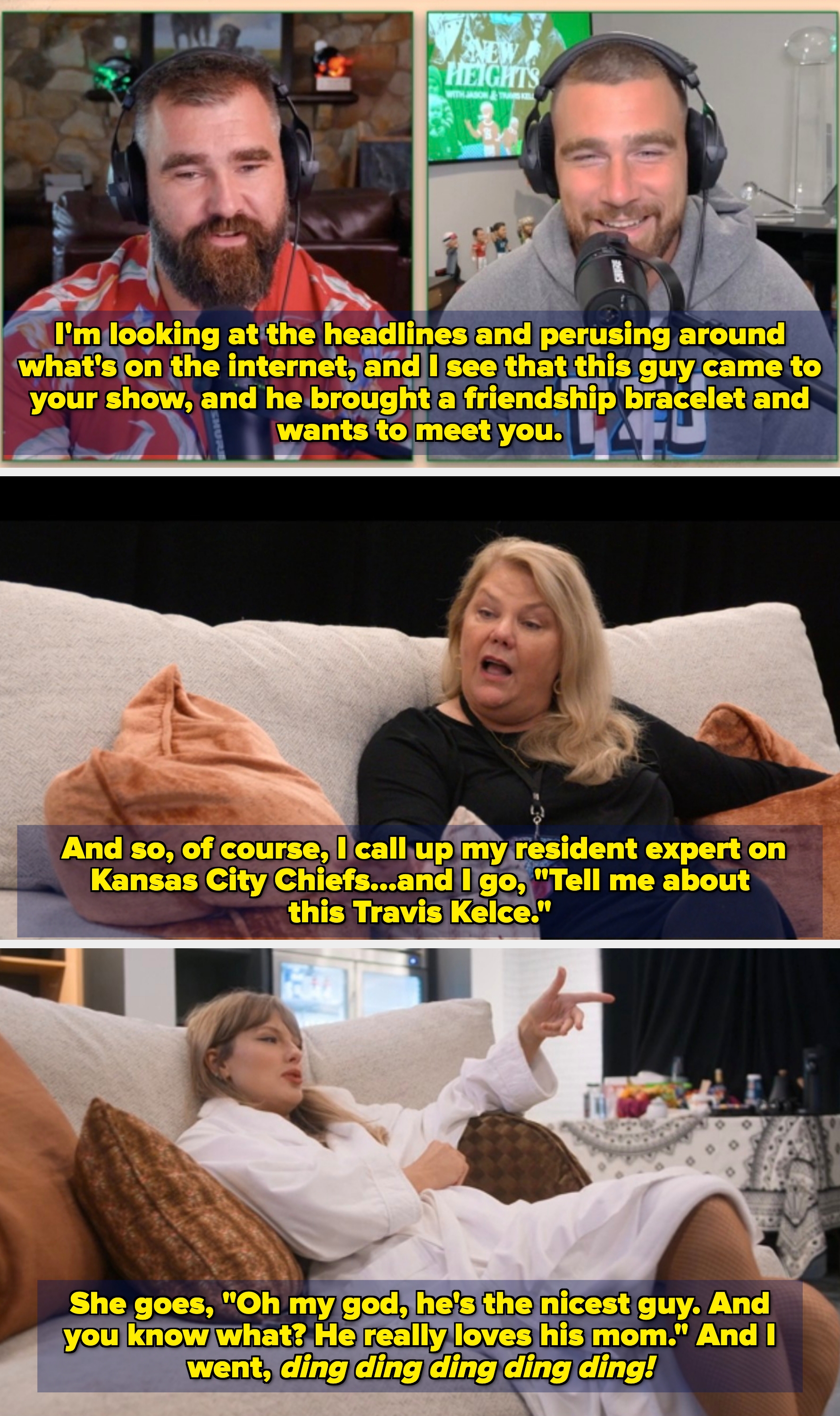 Person successful  a hoodie speaking into a microphone, wearing headphones, with sports-themed decor and a podcast setup successful  the background