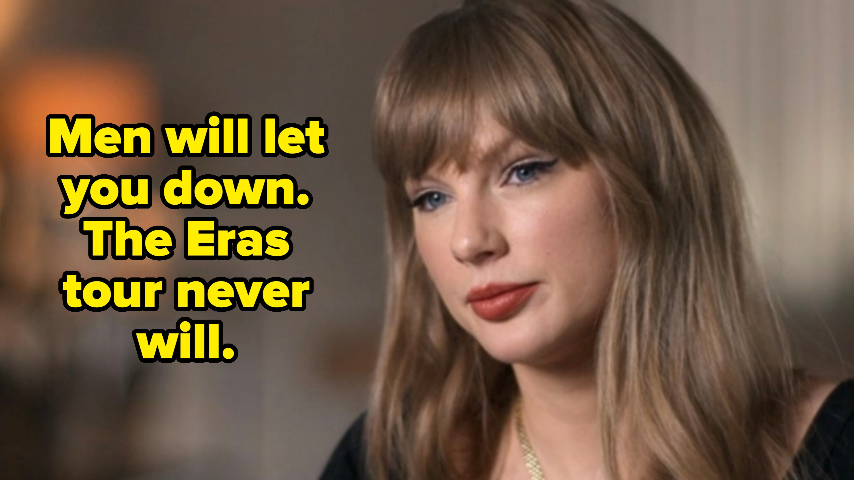 Person with wavy hairsbreadth  wearing a achromatic  apical  looks thoughtfully into the region  indoors