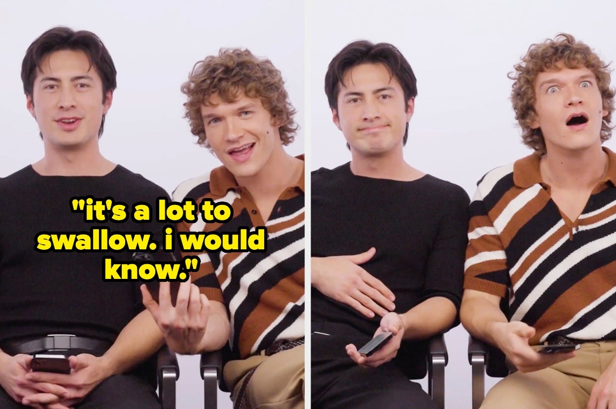 "Heated Rivalry" Stars Hudson Williams And Connor Storrie Read Your Thirsty, Dirty, And Hilarious Thirst Tweets