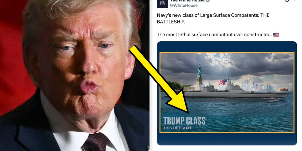 After Trump Announced Plans For A Warship Named After Himself, People Are Dragging Him Mercilessly