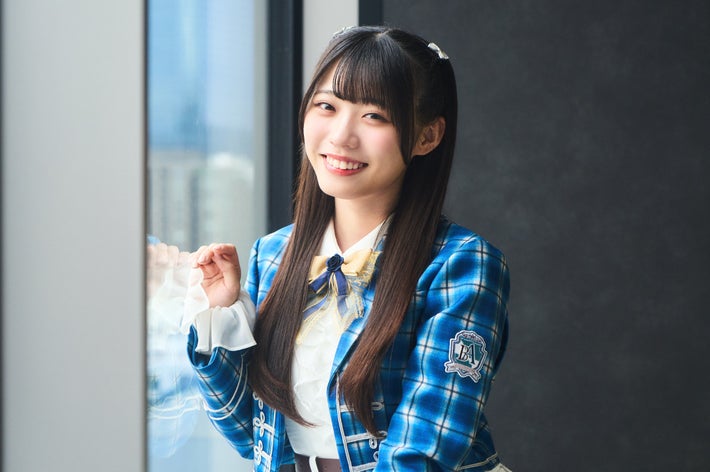 取材に応じる金澤亜美さん（撮影：黒羽政士）