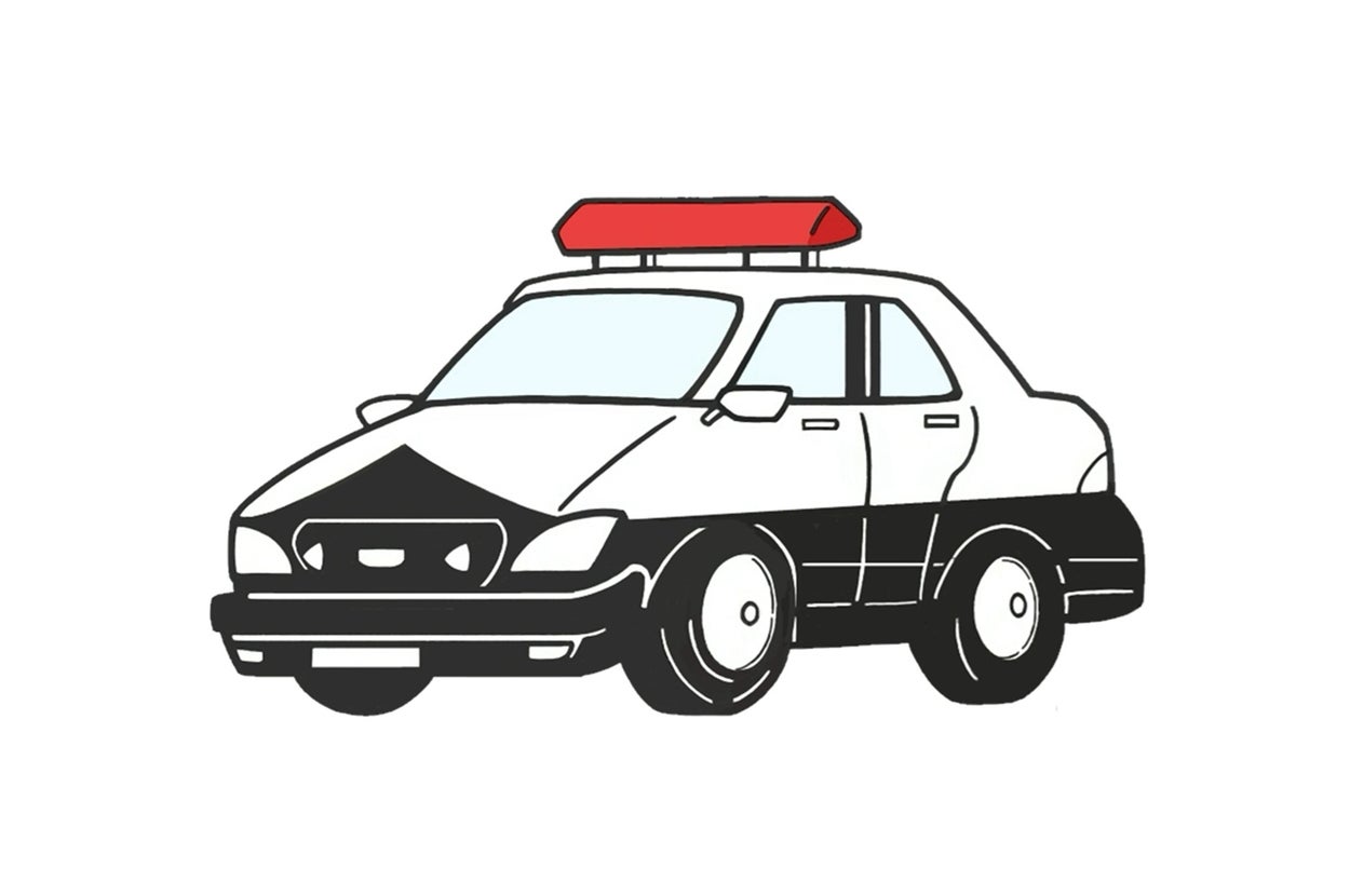 パトカーのイメージイラスト