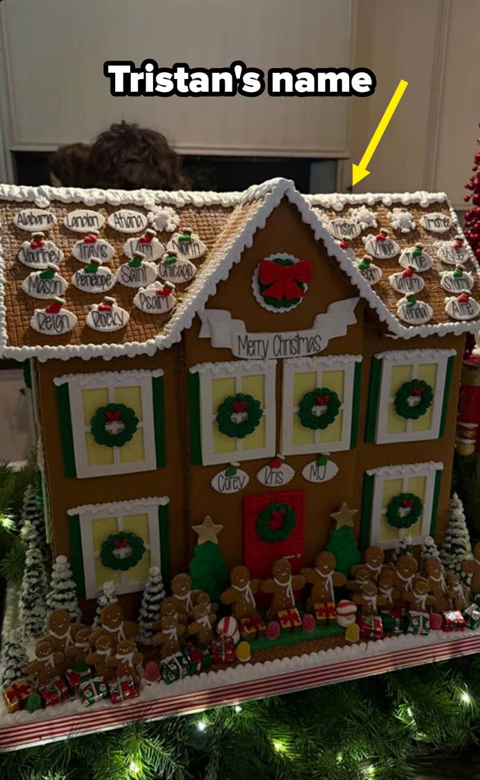 The Kardashian gingerbread location   2025 with their household  and others connected  it