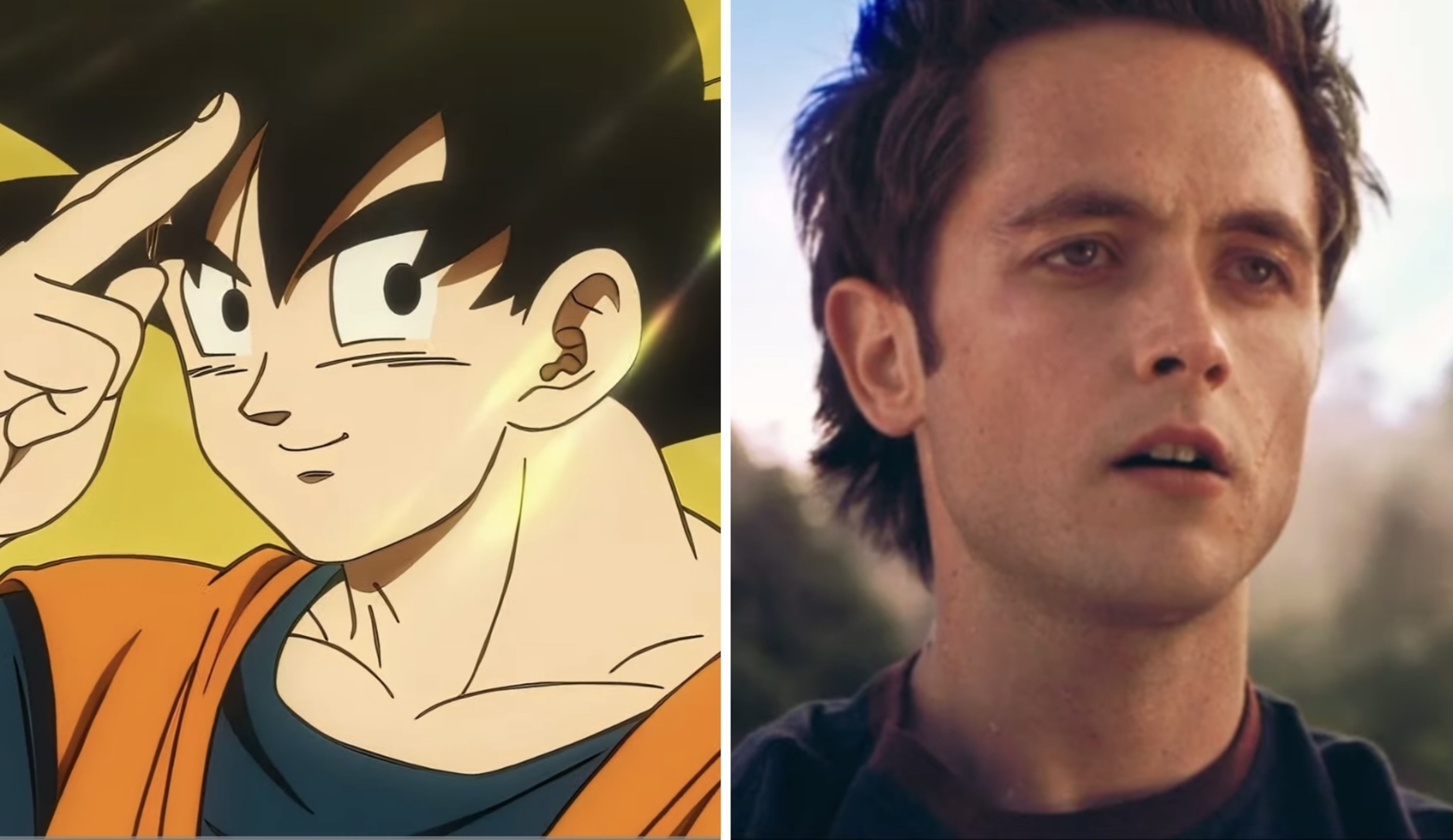 A side-by-side examination of the live-action versus the animated movie of the quality Goku from Dragonball Z/DragonBall Evolution.