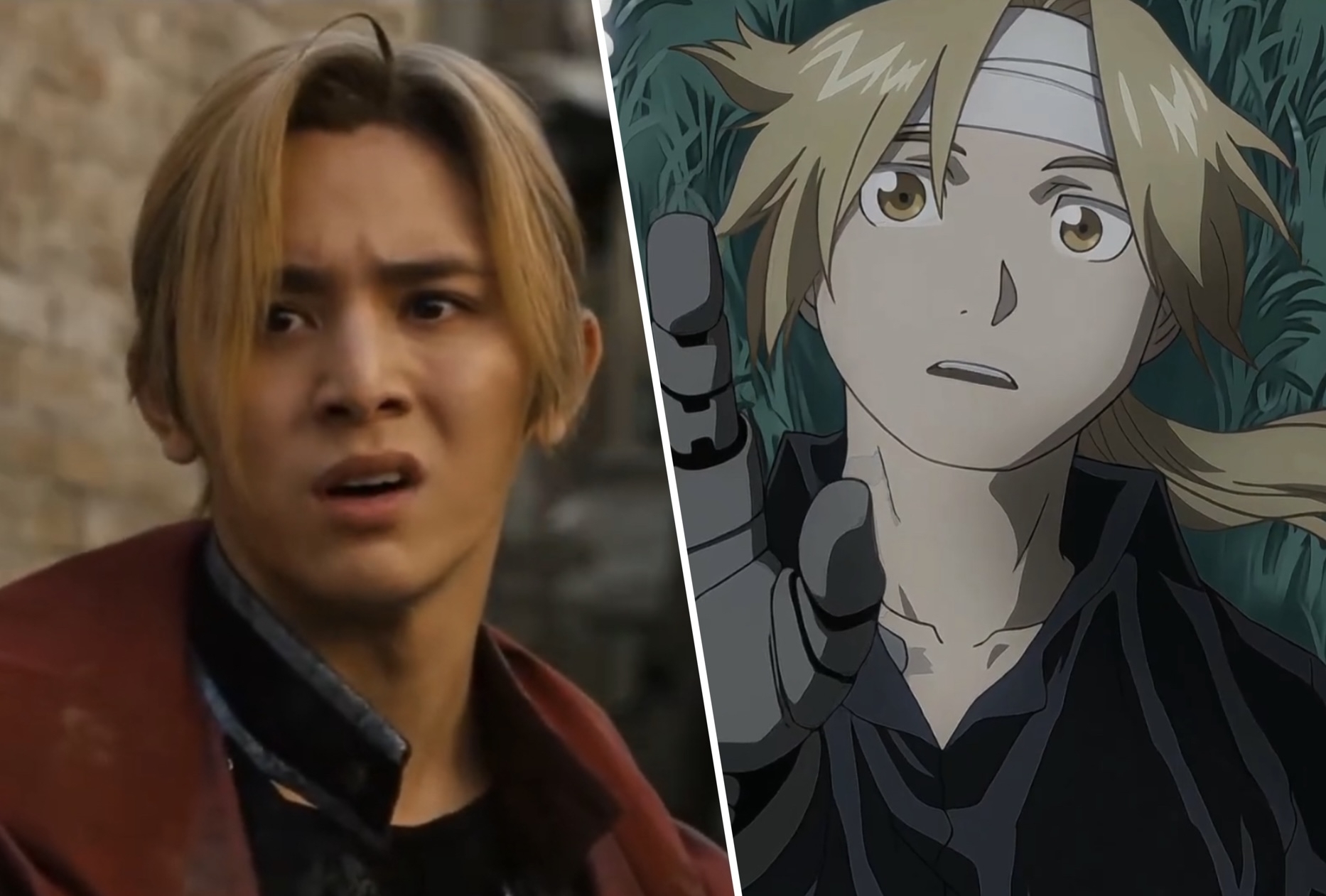 A side-by-side examination of the live-action versus the animated movie of the quality Edward Elric from the bid Fullmetal Alchemist
