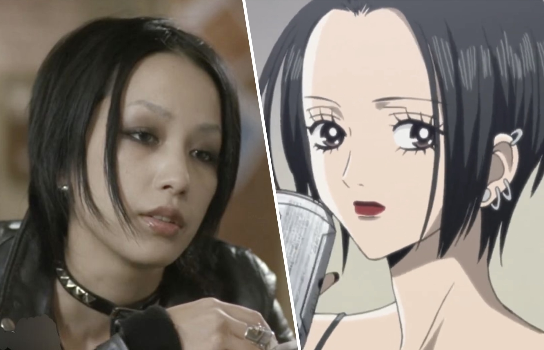 A side-by-side examination of the live-action versus the animated movie of the quality Nana Osaki from the bid NANA.
