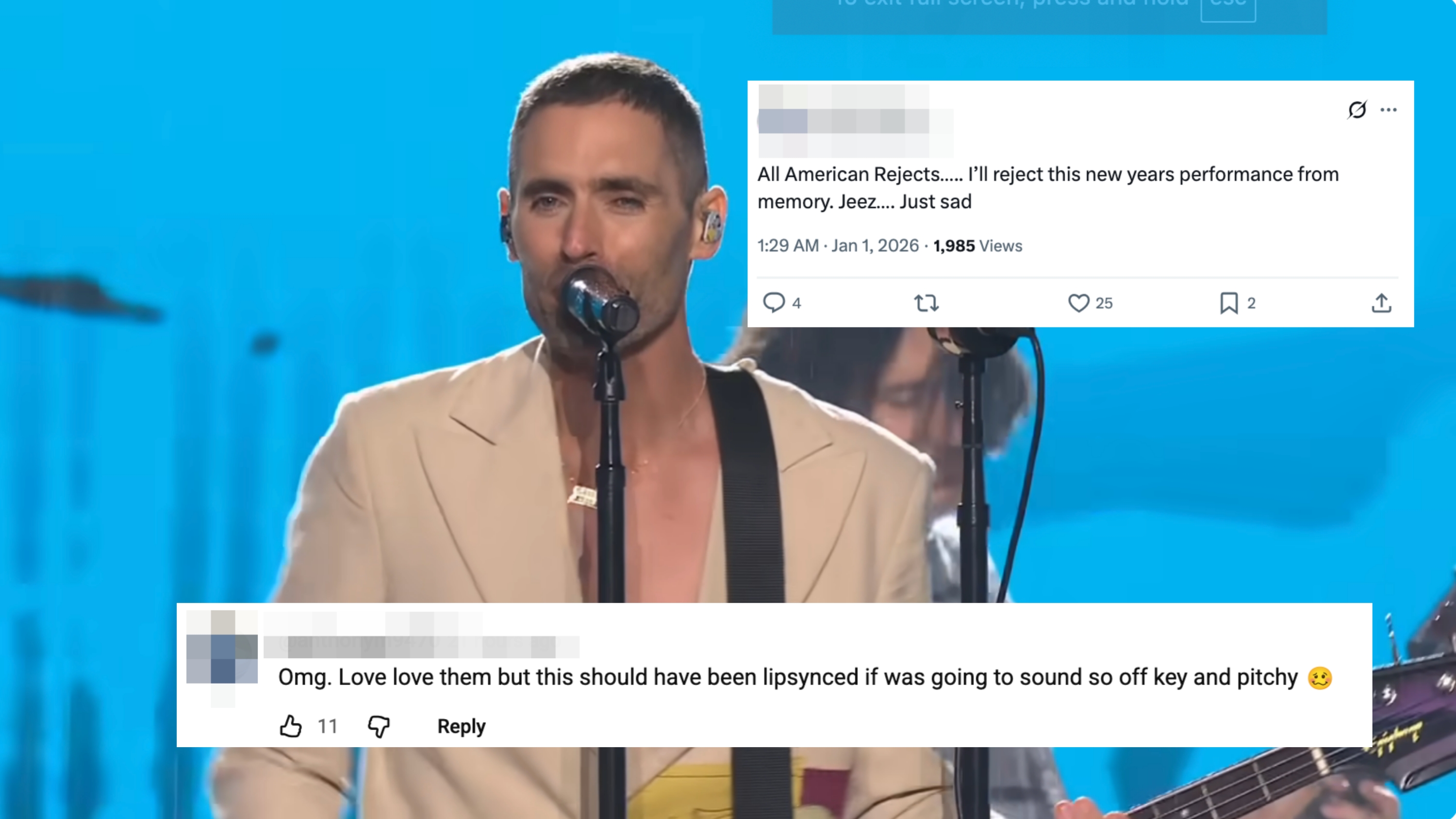 All American Rejects performing onstage