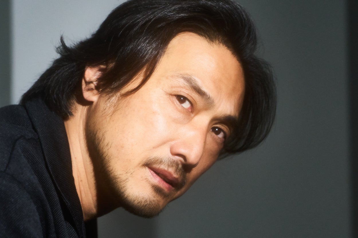 インタビューに応じる平岳大さん（撮影：黒羽政士）