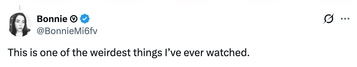 Tweet av Bonnie: 