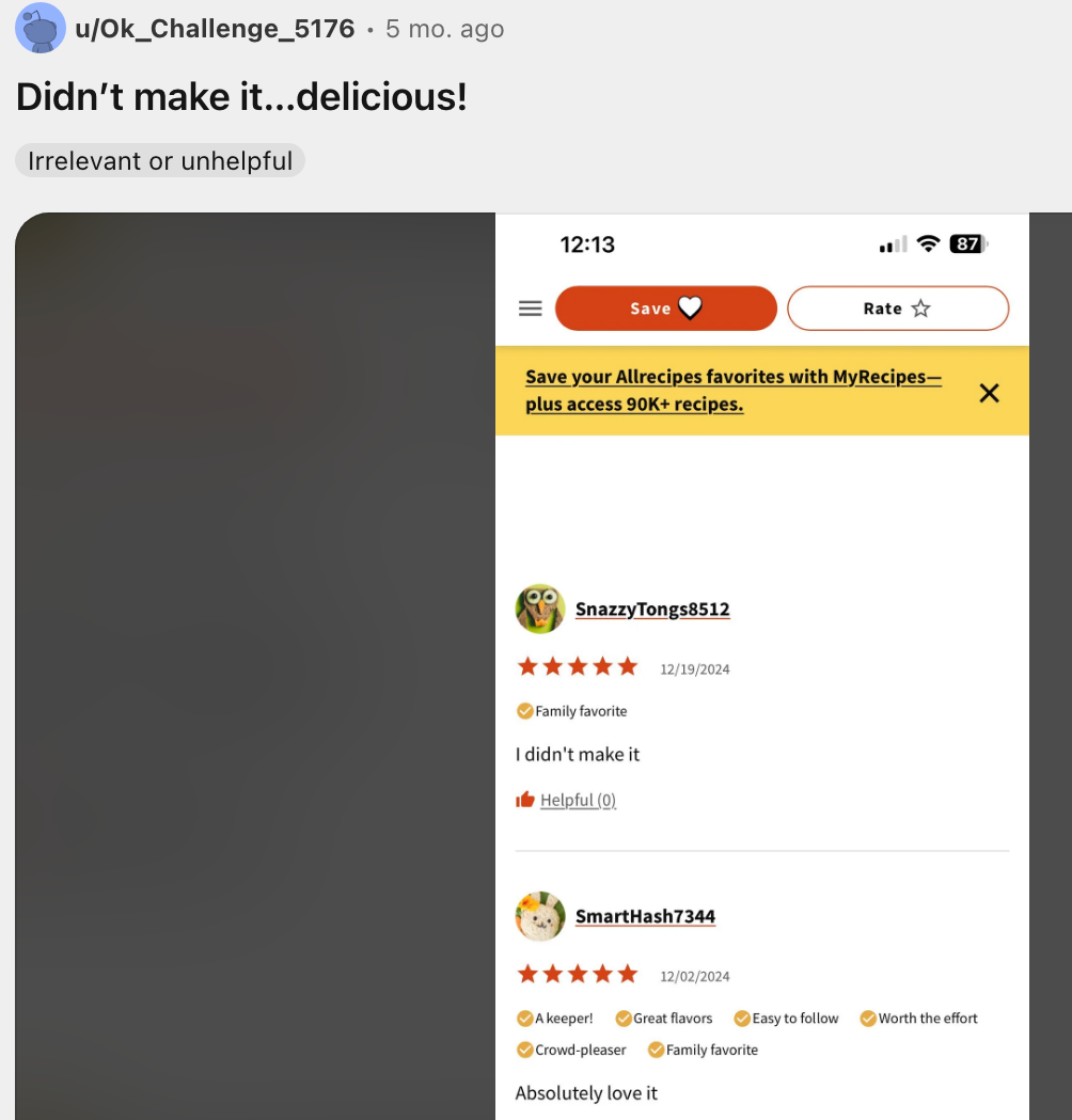 41 Hilarious Bad Recipe Reviews That'll Make You Laugh