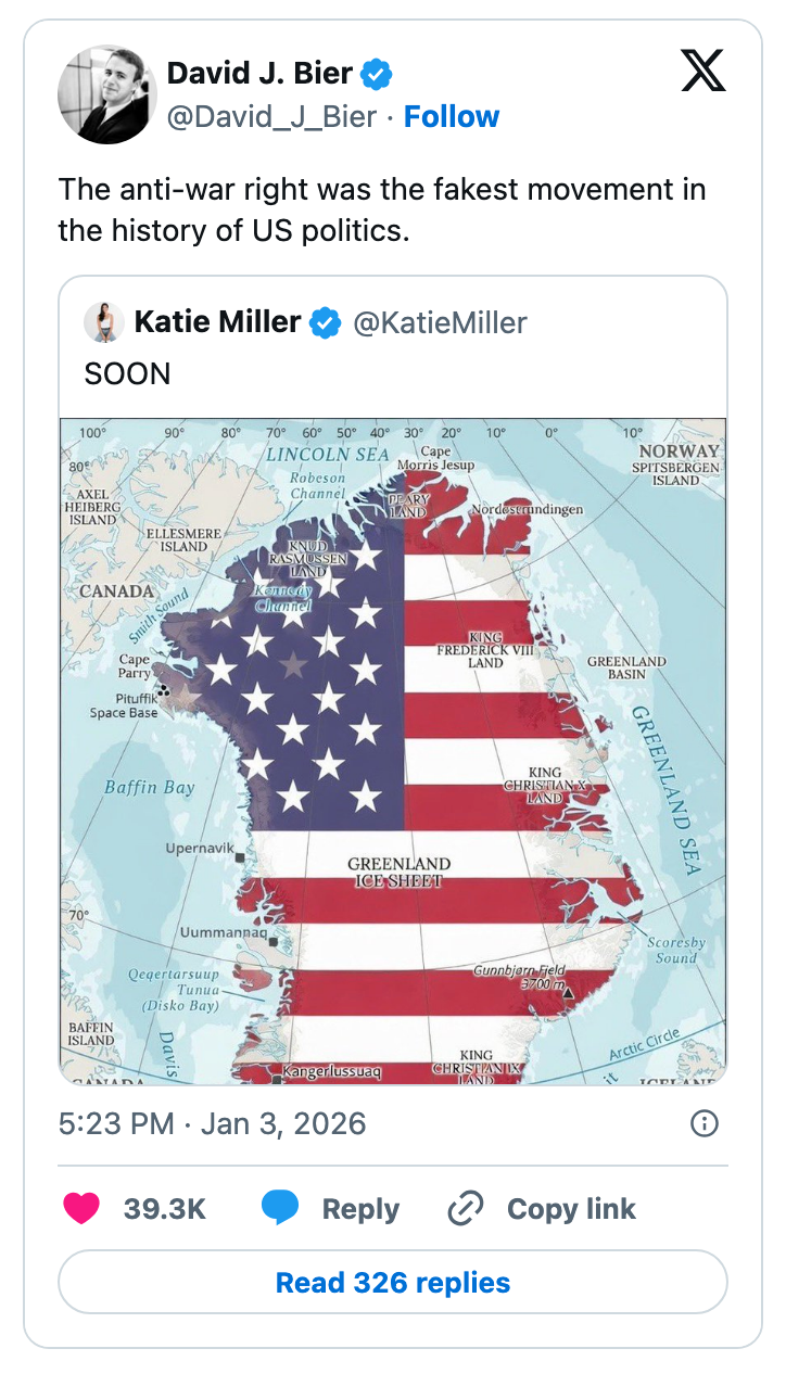 map of greenland covered by usa flag