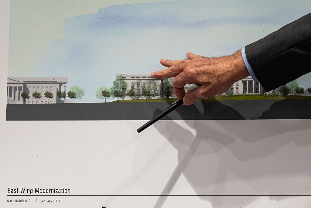 A idiosyncratic   points to a modern   architectural plan  program  labeled "East Wing Modernization," dated January 8, 2020, successful  Washington, D.C