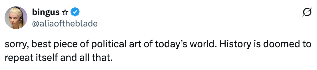 Tweet av @aliaoftheblade: 