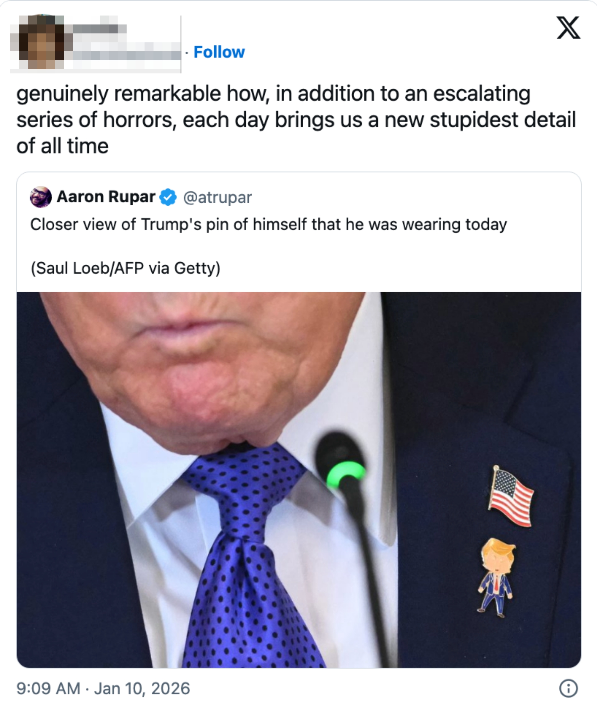 Tweet noterer spøkefullt hvordan hver dag avslører mer 