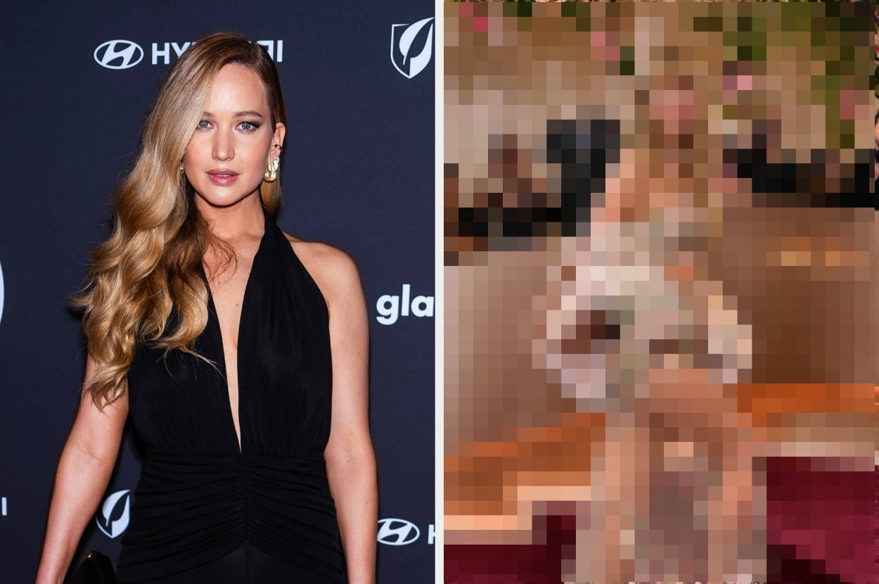Jennifer Lawrence Wears Sheer Dress To Golden Globes
