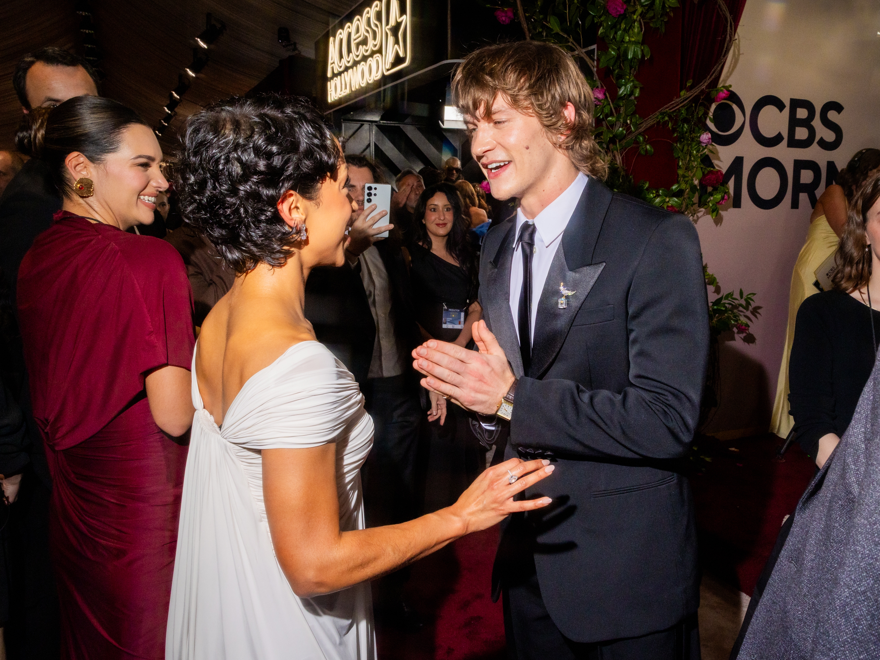 Liza Koshy og Connor Storrie på den 83. årlige Golden Globes holdt på The Beverly Hilton 11. januar 2026 i Beverly Hills, California. (Foto av Roger Kisby/2026GG/Penske Media via Getty Images)