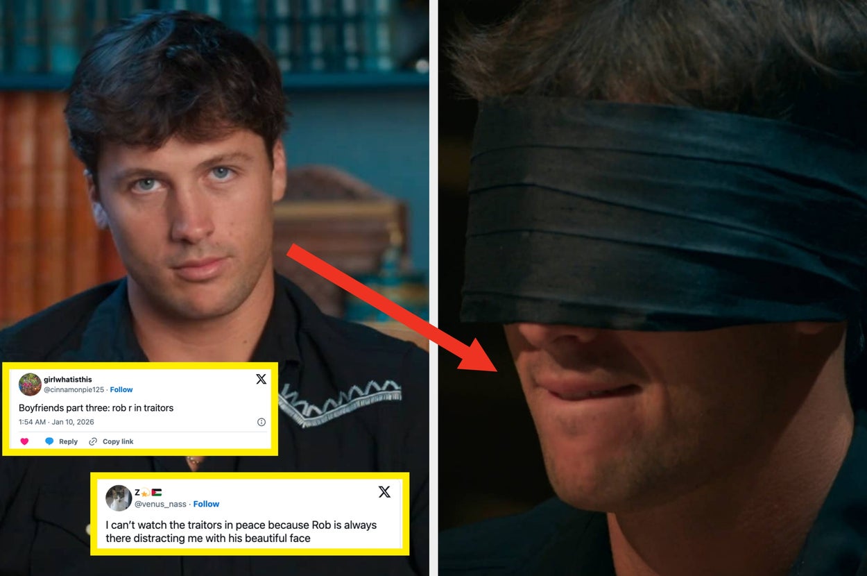 Rob From "Love Island" Has Hot Main Character Energy On "The Traitors," And People Are Already Writing Fan Fiction About Him With Every Tweet