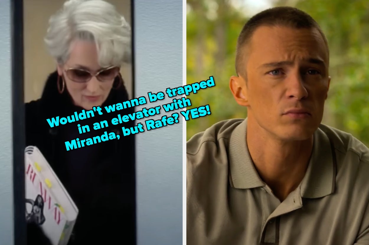 Which fictional character would be the absolute worst person to get trapped in an elevator with, and why is it somehow still attractive?