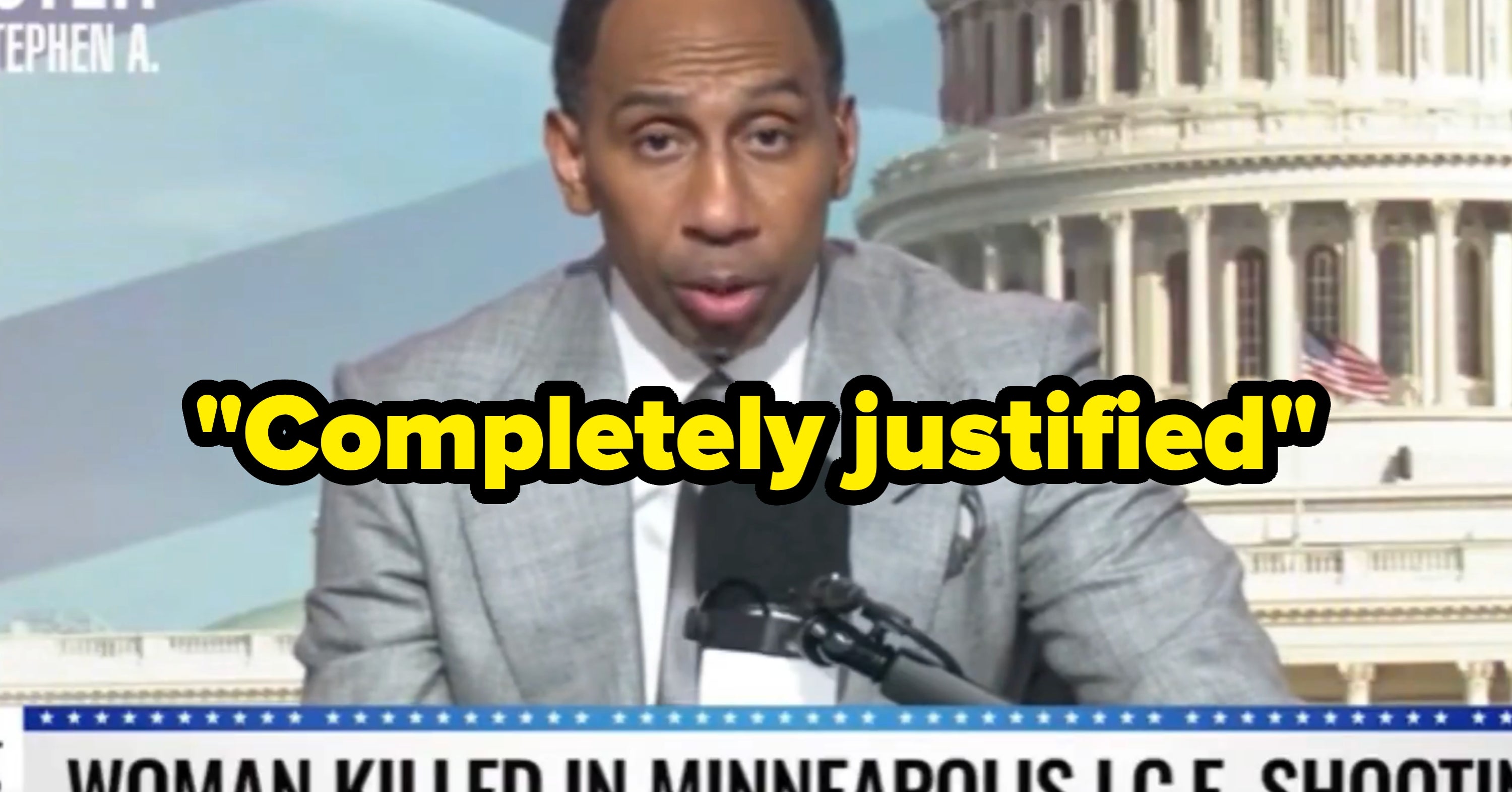 Stephen A. Smith's Take On The Minneapolis ICE Shooting Has The Internet In An Uproar
