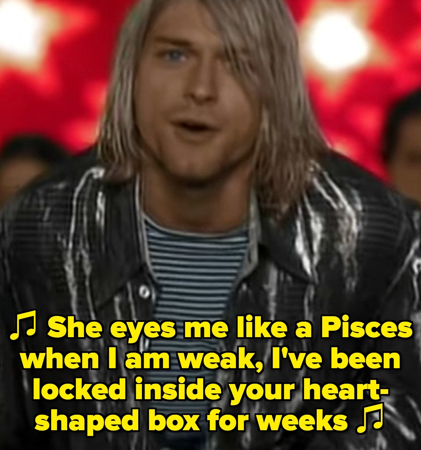 Kurt Cobain successful  Nirvana's "Heart-Shaped Box" euphony  video