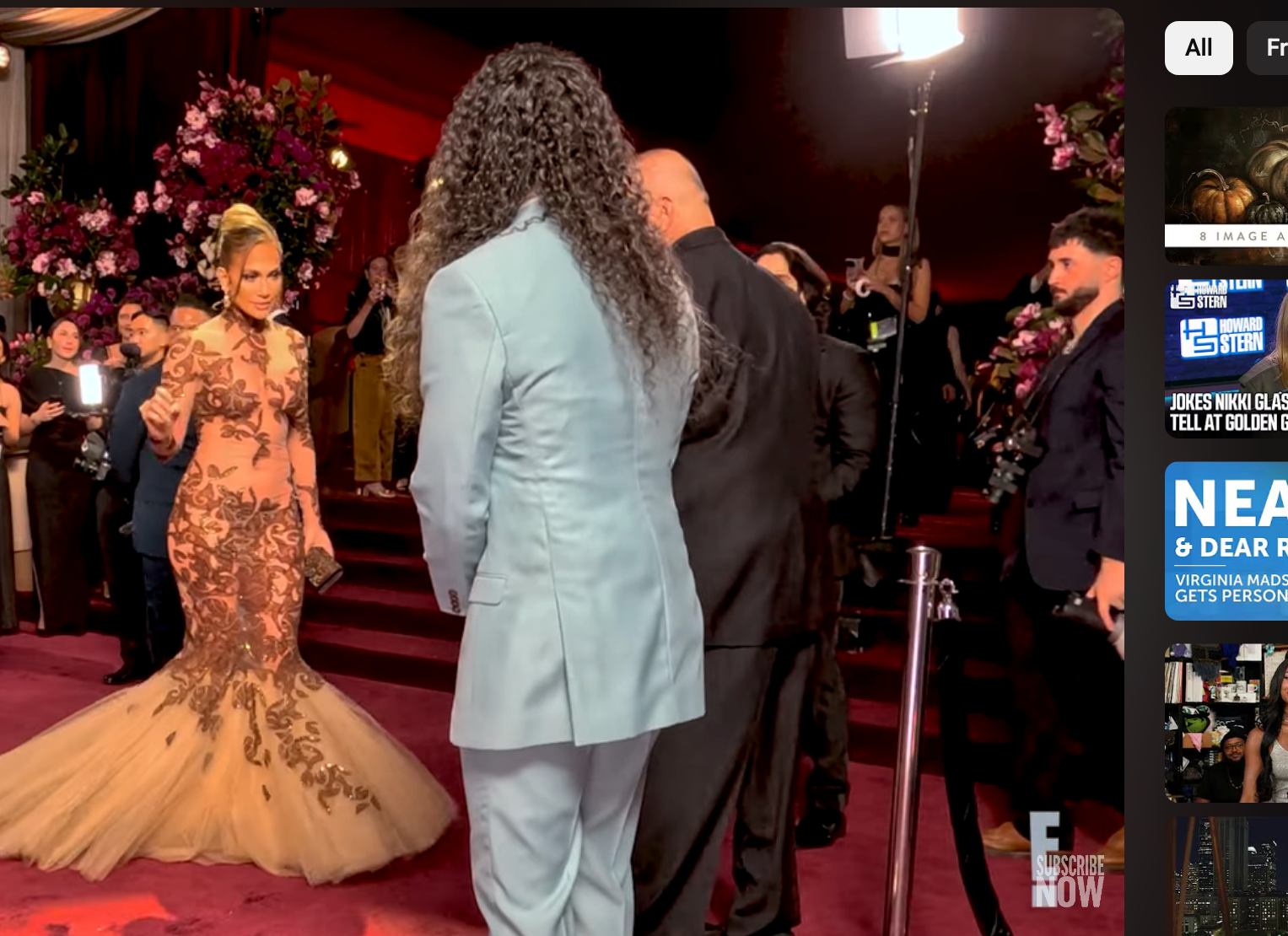 Jennifer Lopez's 'Rude' Attitude In Golden Globes Glambot
