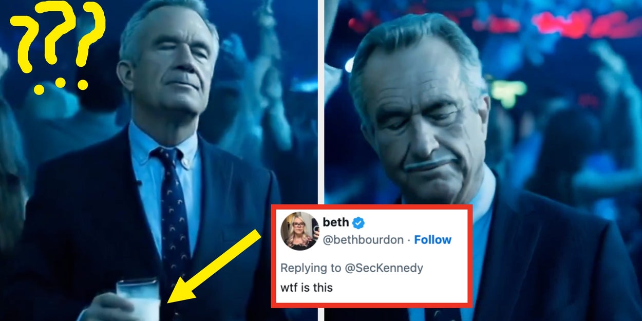 RFK Jr. Posted A Very Weird Video Of Himself Slurping Down Some Whole Milk In The Club, And Now I'm Scarred For Life