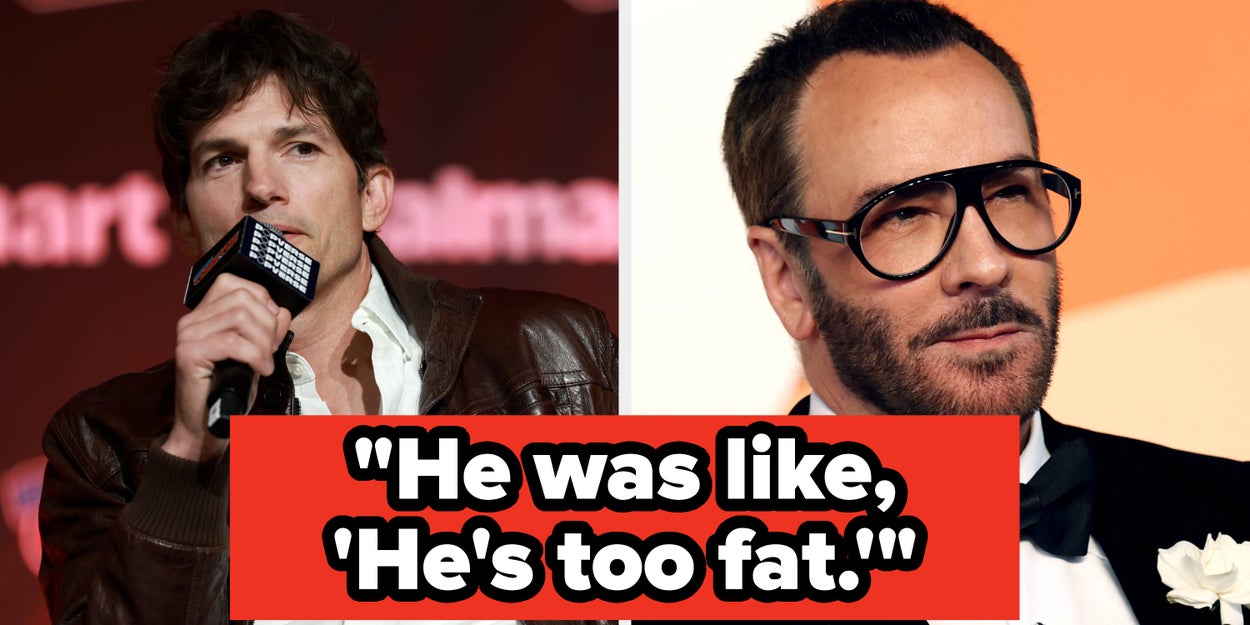 Ashton Kutcher Claims Tom Ford Fired Him For Being "Too Fat" In A Speedo
