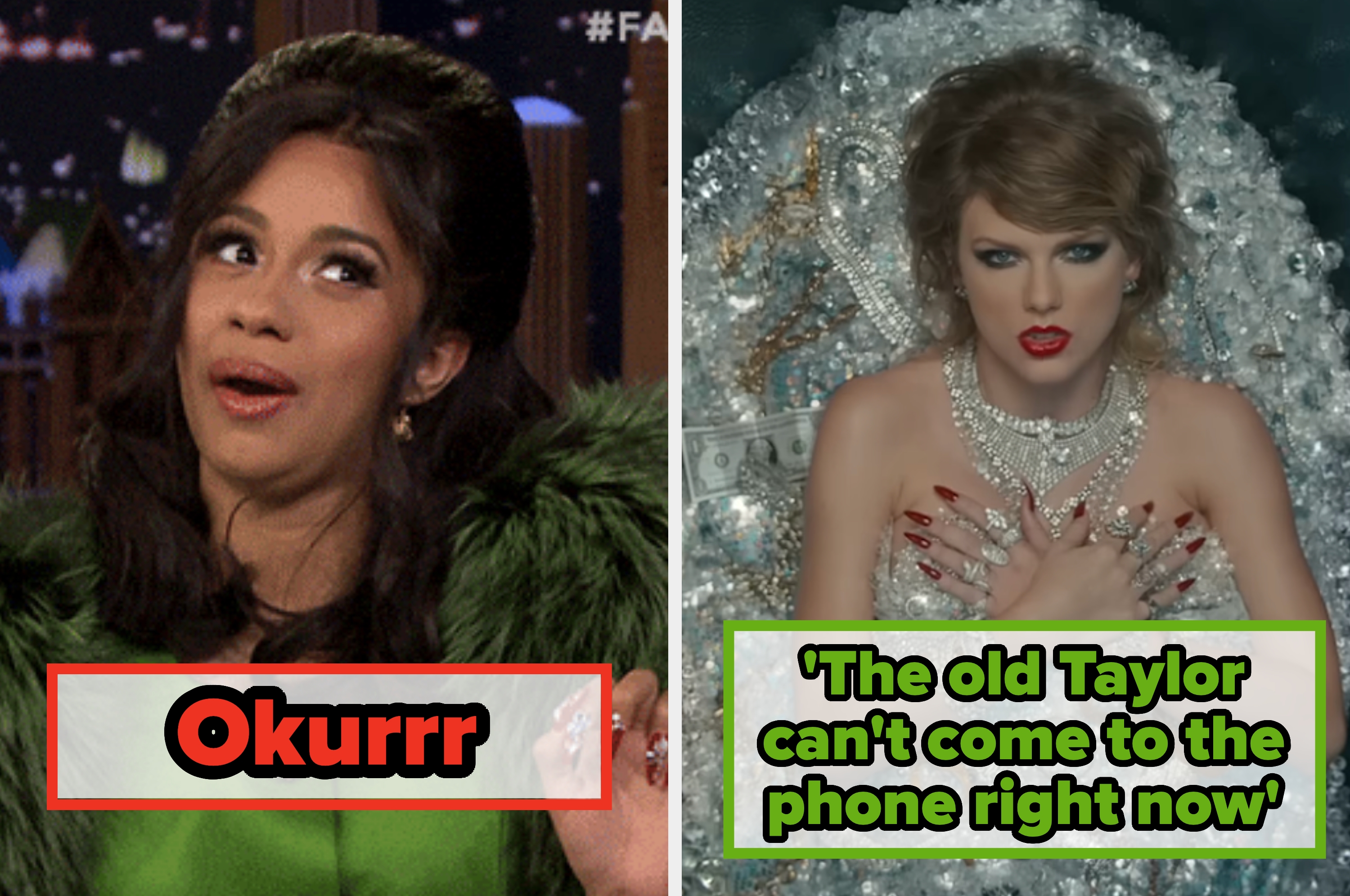 Split image mocking two expressions, with one side labeled "Okurrr X" and the other "Sliving ✔️"