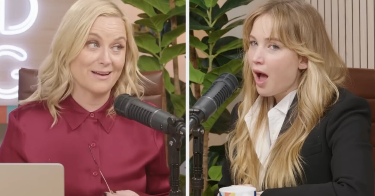Jennifer Lawrence Was Visibly Astonished As Amy Poehler Told Her Mid‑Interview She Was Experiencing A Perimenopause Symptom