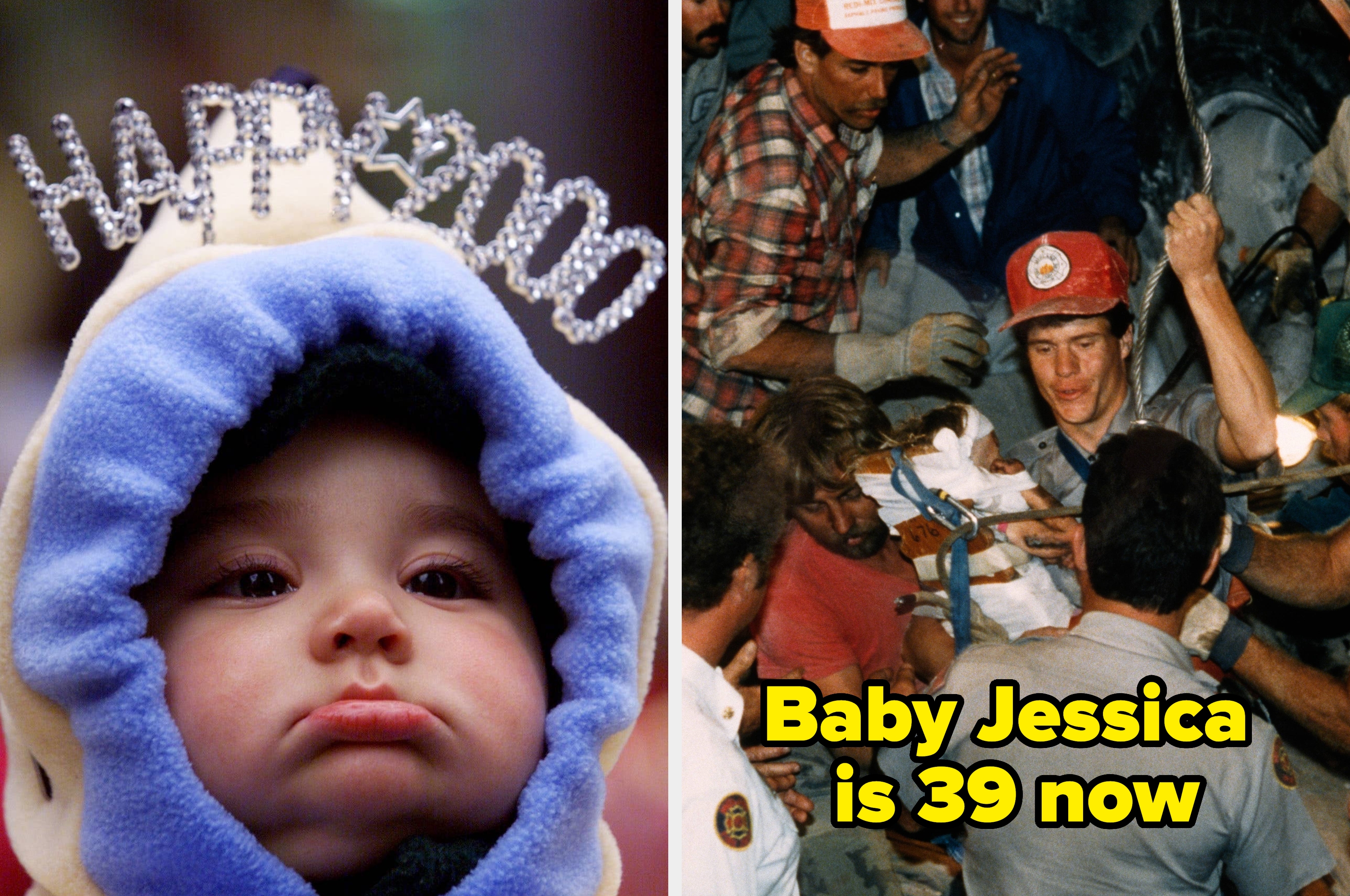 Left: Two people in wedding attire kiss. Right: Rooftop with "PLEASE HELP US, 2 PEOPLE, 1 DOG, 1 CAT" painted for rescue